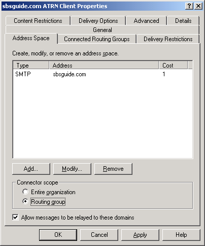 Relaying domains