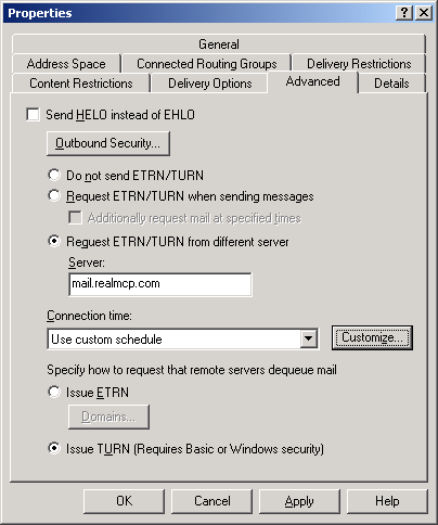 Sending a TURN request