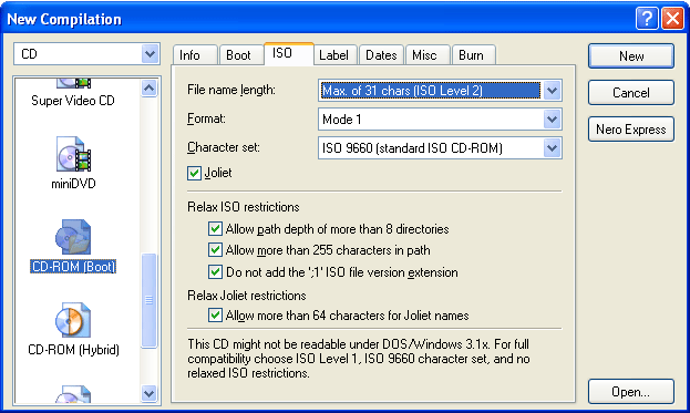 Misc settings